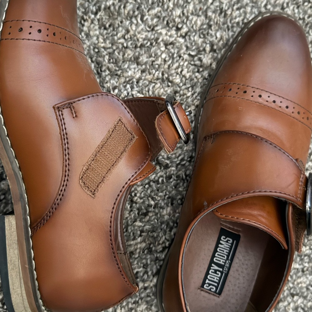 Stacy Adams Men's Tan Leather Oxfords